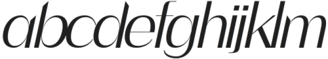 amora Italic otf (400) Font LOWERCASE