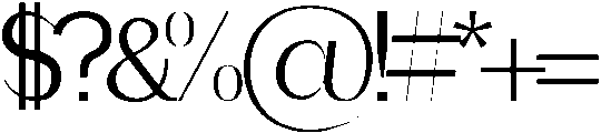 amora otf (400) Font OTHER CHARS