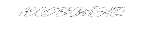 Amstonia Signature.ttf Font UPPERCASE