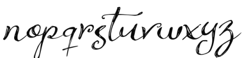 Ambleside Italic Font LOWERCASE