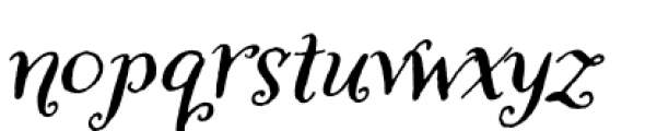 Amoretta Dark Italic Font LOWERCASE
