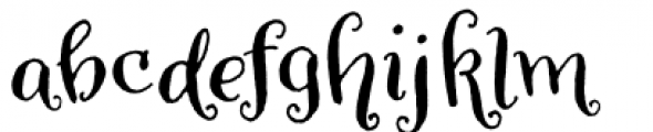 Amoretta Dark Font LOWERCASE