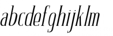 Amour Italic Basic Font LOWERCASE