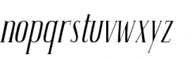 Amour Italic Basic Font LOWERCASE