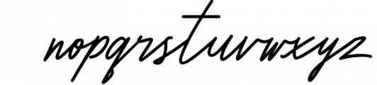 Amorisa Signature Font 1 Font LOWERCASE