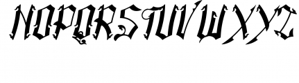 Amstha 1 Font UPPERCASE