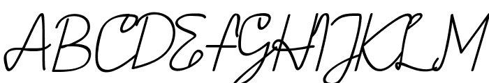 AMORICA SCRIPT DEMO Italic Font UPPERCASE