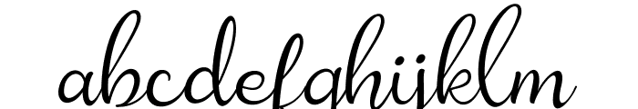 Amanah Script Regular Font LOWERCASE