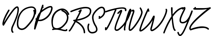 Amanda Signature Font UPPERCASE