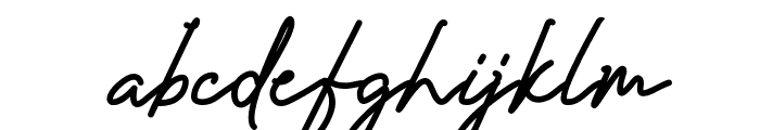 Amanda Signature Font LOWERCASE