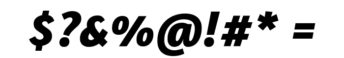Amaranth Bold Italic Font OTHER CHARS