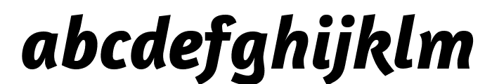 Amaranth Bold Italic Font LOWERCASE