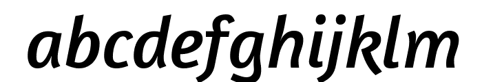 Amaranth Italic Font LOWERCASE