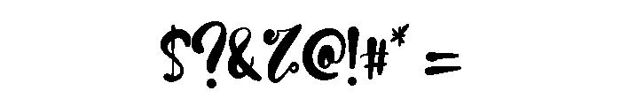 Amaria Lovely Font OTHER CHARS