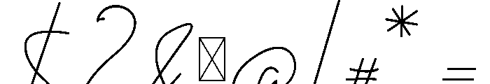 Amartans Signature Font OTHER CHARS