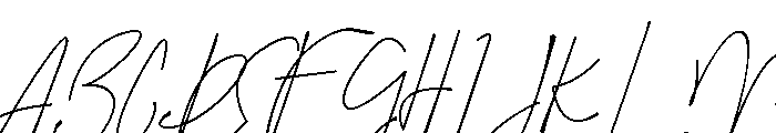 Amartans Signature Font UPPERCASE