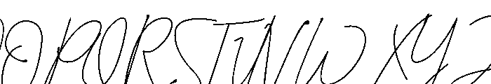 Amartans Signature Font UPPERCASE