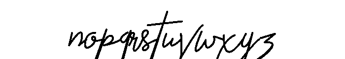 Amartans Signature Font LOWERCASE