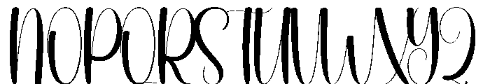 Amature Font UPPERCASE