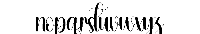 Amature Font LOWERCASE