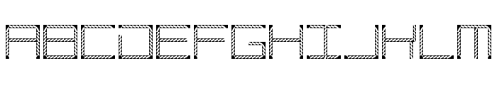Amaya Technical Etching Regular Font LOWERCASE