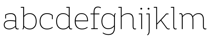 Amazing Slab Trial Extralight Font LOWERCASE
