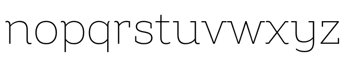 Amazing Slab Trial Extralight Font LOWERCASE