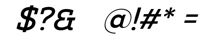 Amazing Slab Trial Medium Italic Font OTHER CHARS