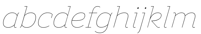 Amazing Slab Trial Thin Italic Font LOWERCASE