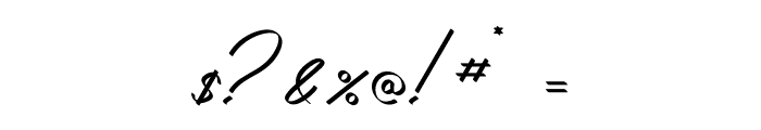 Ambawang Signature Font OTHER CHARS