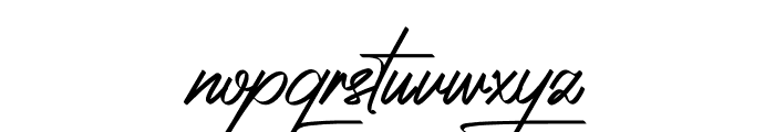 Ambawang Signature Font LOWERCASE