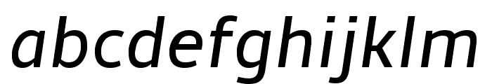 Amble Italic Font LOWERCASE