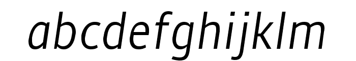 Amble Light Condensed Italic Font LOWERCASE