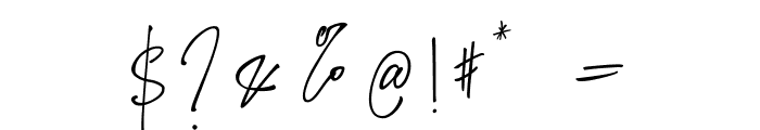 Amboera Script Font OTHER CHARS