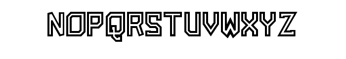 Amboss CondensedHeavy Outline Font LOWERCASE