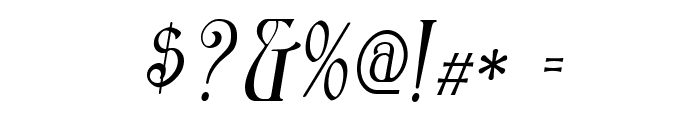 Ambrosia Italic Font OTHER CHARS