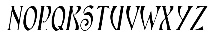 Ambrosia Italic Font UPPERCASE