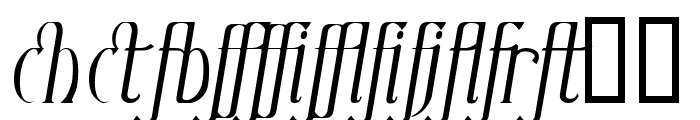 Ambrosia ItalicLigature Font LOWERCASE