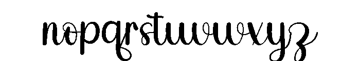 Amelia Rosie Font LOWERCASE