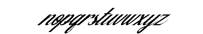 Amelina Script Regular Font LOWERCASE
