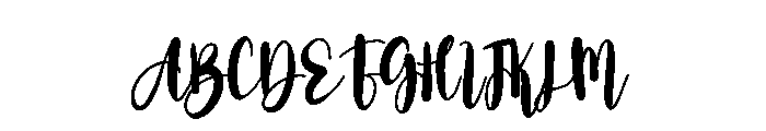 Amellia1 Font UPPERCASE