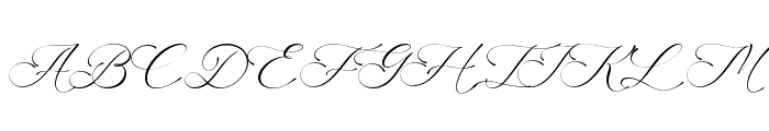America Calligraphy Font UPPERCASE