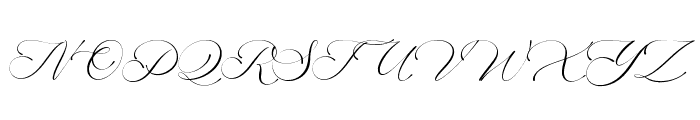 America Calligraphy Font UPPERCASE