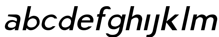 America Faster Light Italic Font LOWERCASE