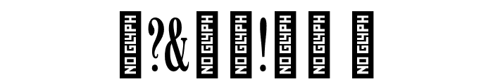 Americaine Condensed Font OTHER CHARS