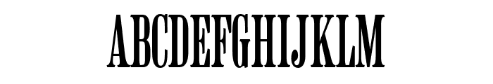 Americaine Condensed Font UPPERCASE