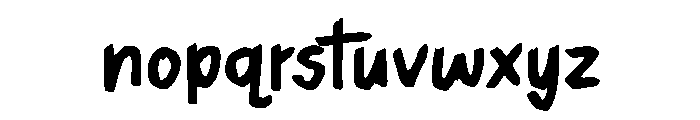American Bison Regular Font LOWERCASE