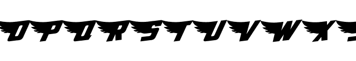 American Kestrel Rotalic Font UPPERCASE