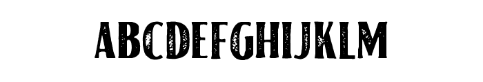 American Label Rough Font LOWERCASE