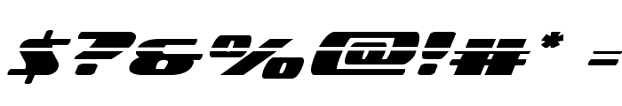 Americorps Laser Expanded Font OTHER CHARS